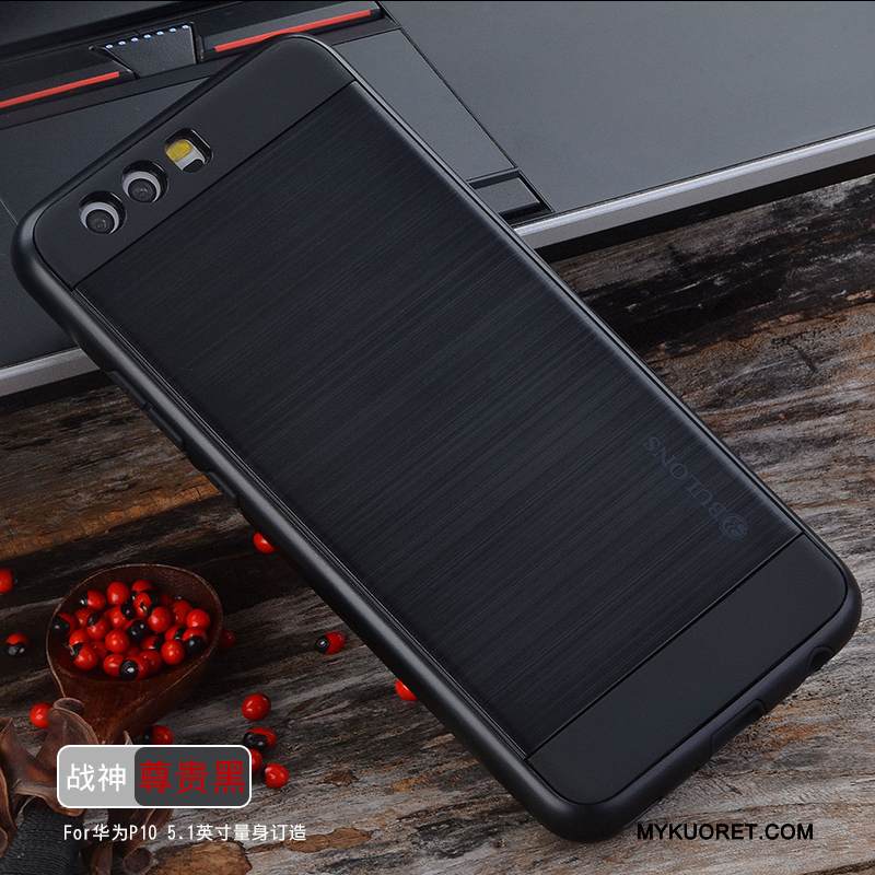 Kuori Huawei P10 Silikoni Hopea Puhelimen Kuoret, Kotelo Huawei P10 Laukut Harmaa Murtumaton