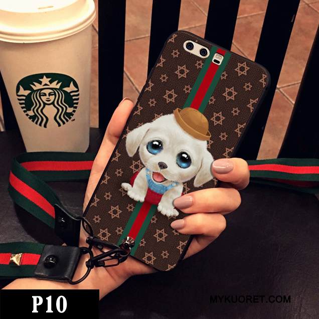 Kuori Huawei P10 Silikoni Kova Persoonallisuus, Kotelo Huawei P10 Luova Puhelimen Kuoret Kissa