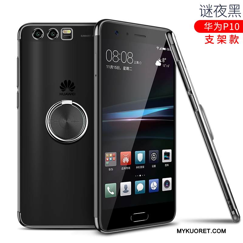 Kuori Huawei P10 Silikoni Läpinäkyvä Pinnoitus, Kotelo Huawei P10 Laukut Murtumaton Sininen