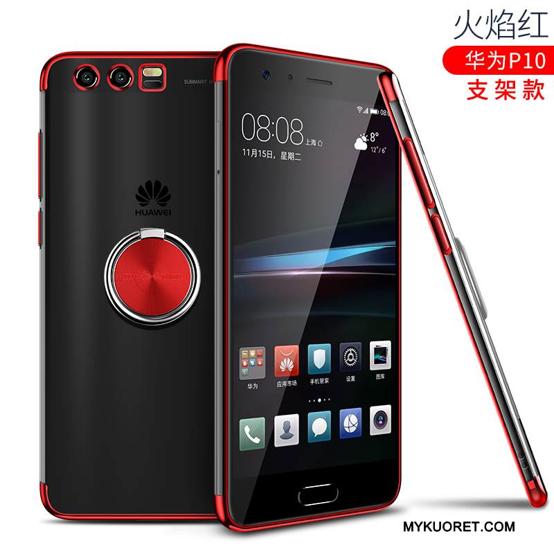 Kuori Huawei P10 Silikoni Läpinäkyvä Pinnoitus, Kotelo Huawei P10 Laukut Murtumaton Sininen