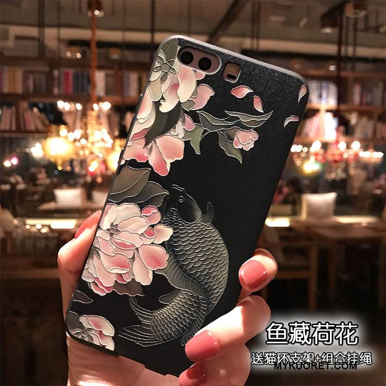 Kuori Huawei P10 Silikoni Ripustettavat Koristeet Tuuli, Kotelo Huawei P10 Trendi Vihreä