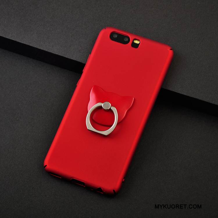 Kuori Huawei P10 Suojaus Kova Murtumaton, Kotelo Huawei P10 Laukut Punainen Puhelimen Kuoret