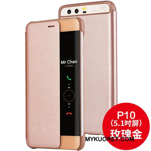 Kuori Huawei P10 Suojaus Murtumaton Musta, Kotelo Huawei P10 Nahka Puhelimen Kuoret