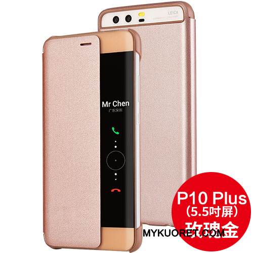 Kuori Huawei P10 Suojaus Murtumaton Musta, Kotelo Huawei P10 Nahka Puhelimen Kuoret