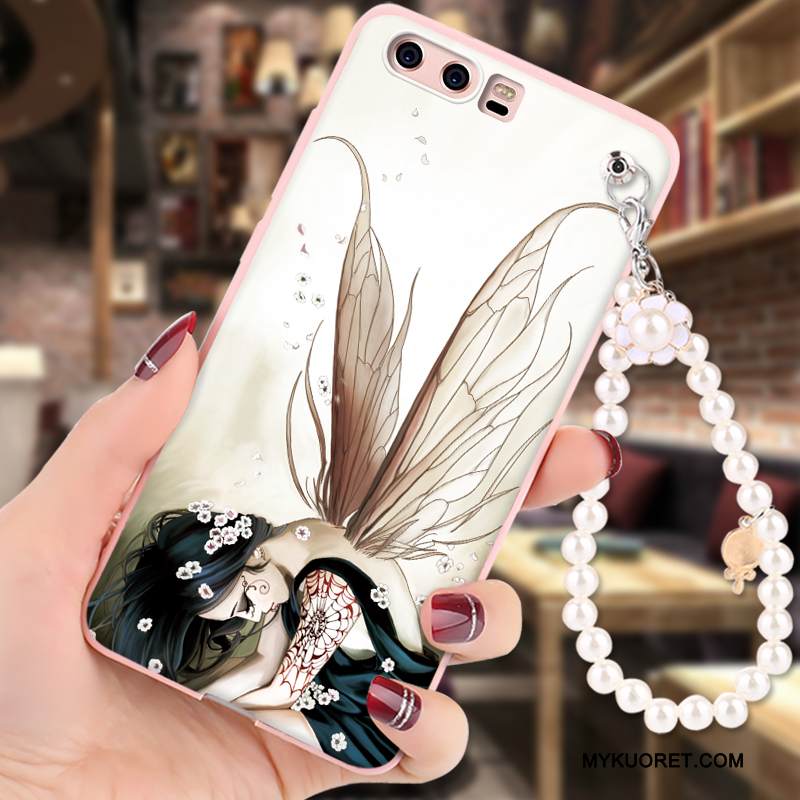 Kuori Huawei P10 Suojaus Murtumaton Ripustettavat Koristeet, Kotelo Huawei P10 Sarjakuva Puhelimen Kuoret Jauhe