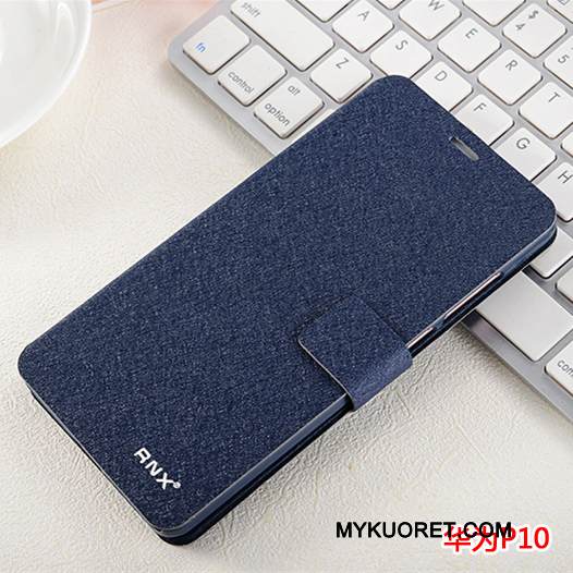 Kuori Huawei P10 Suojaus Murtumaton Sininen, Kotelo Huawei P10 Nahka Puhelimen Kuoret