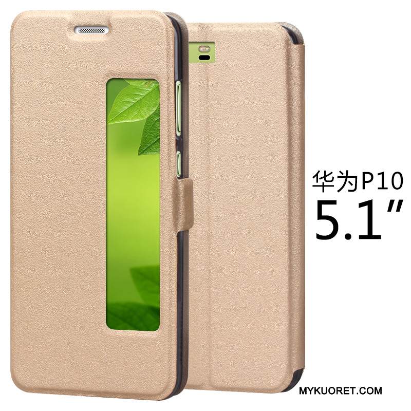 Kuori Huawei P10 Suojaus Puhelimen Kuoret Murtumaton, Kotelo Huawei P10 Nahka Punainen