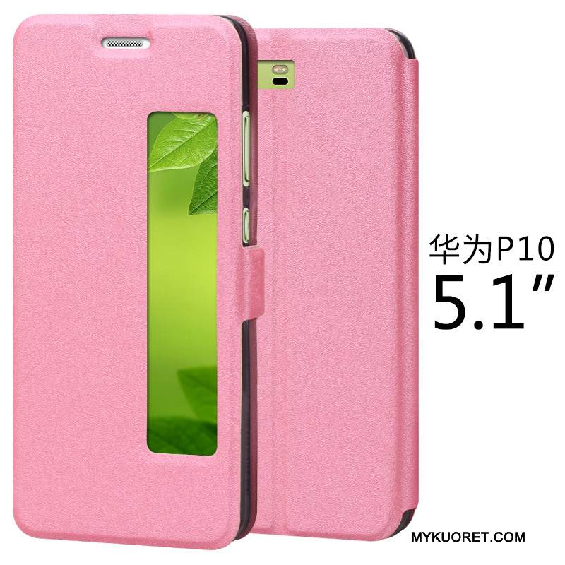 Kuori Huawei P10 Suojaus Puhelimen Kuoret Murtumaton, Kotelo Huawei P10 Nahka Punainen