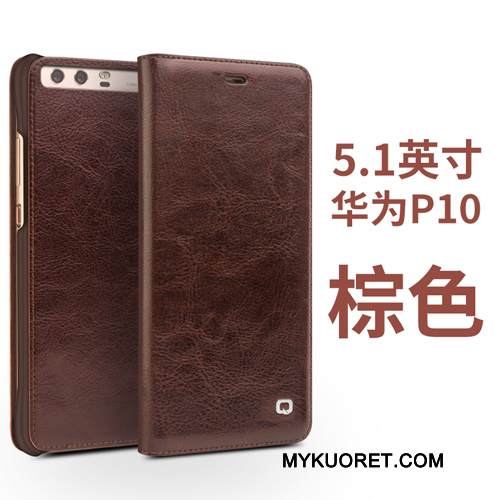 Kuori Huawei P10 Suojaus Puhelimen Kuoret Musta, Kotelo Huawei P10 Nahka Liiketoiminta