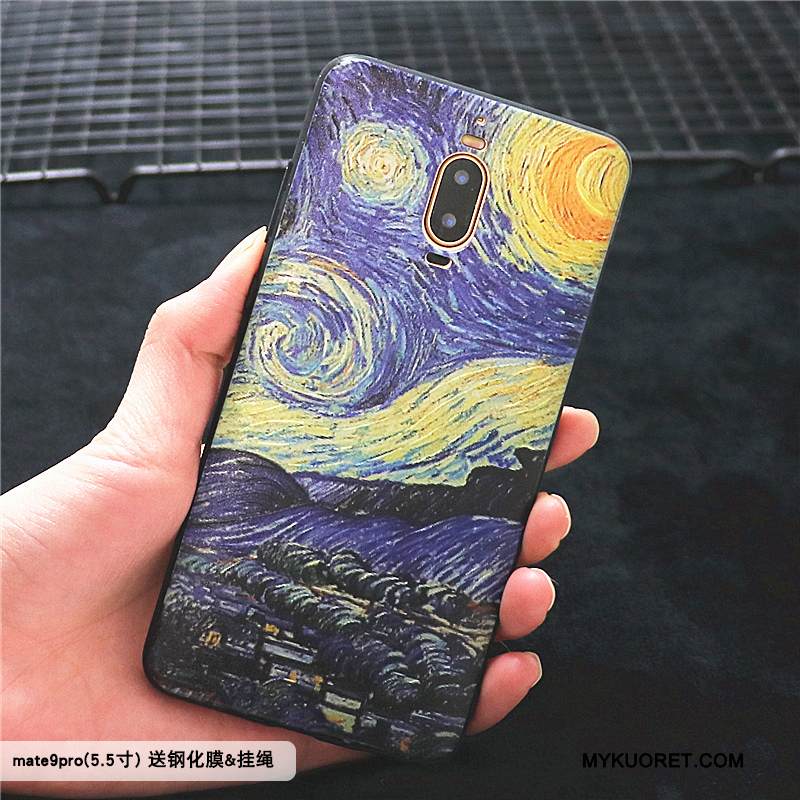 Kuori Huawei P10 Suojaus Öljyvärimaalaus Murtumaton, Kotelo Huawei P10 Laukut Puhelimen Kuoret Sininen