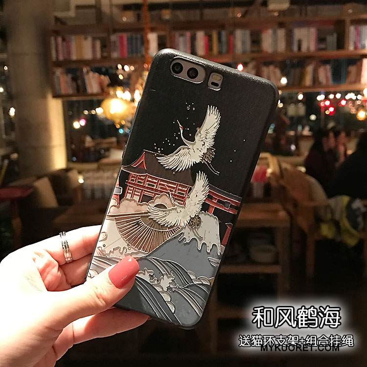 Kuori Huawei P10 Tuki Kissa Tuuli, Kotelo Huawei P10 Pehmeä Neste Pesty Suede Puhelimen Kuoret