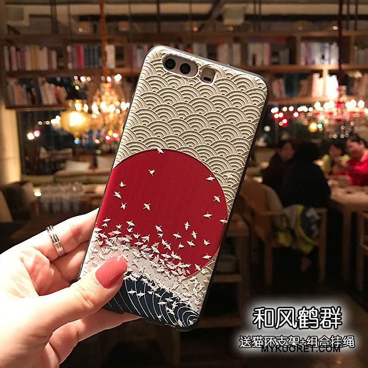 Kuori Huawei P10 Tuki Kissa Tuuli, Kotelo Huawei P10 Pehmeä Neste Pesty Suede Puhelimen Kuoret