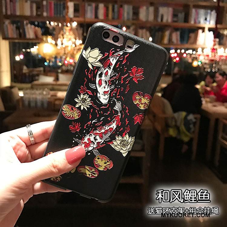 Kuori Huawei P10 Tuki Kissa Tuuli, Kotelo Huawei P10 Pehmeä Neste Pesty Suede Puhelimen Kuoret