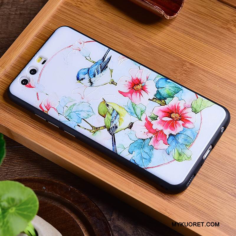 Kuori Huawei P10 Vuosikerta Tide-brändi Sininen, Kotelo Huawei P10 Luova Taide Kiinalainen Tyyli