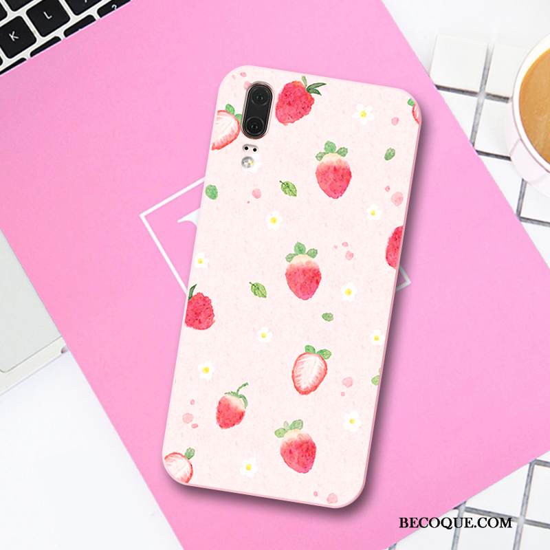 Kuori Huawei P20 Kohokuviointi Pieni Puhelimen Kuoret, Kotelo Huawei P20 Sarjakuva Trendi Kustannukset