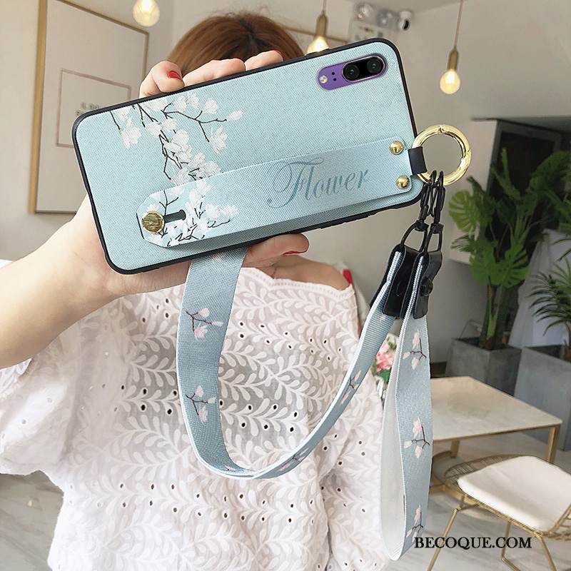 Kuori Huawei P20 Laukut Ripustettavat Koristeet Puhelimen Kuoret, Kotelo Huawei P20 Silikoni Pesty Suede Net Red