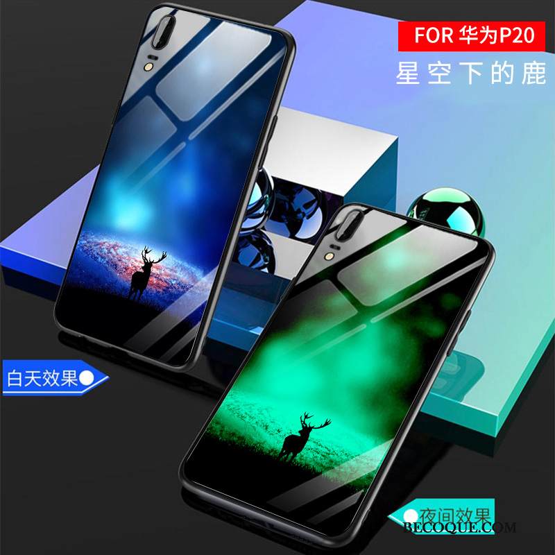 Kuori Huawei P20 Laukut Uusi Persoonallisuus, Kotelo Huawei P20 Silikoni Net Red Musta