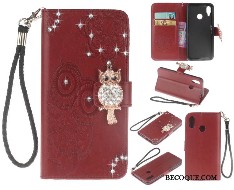 Kuori Huawei P20 Lite Kuoret Puhelimen Kuoret Sininen, Kotelo Huawei P20 Lite Strassi Kukka Ripustettavat Koristeet