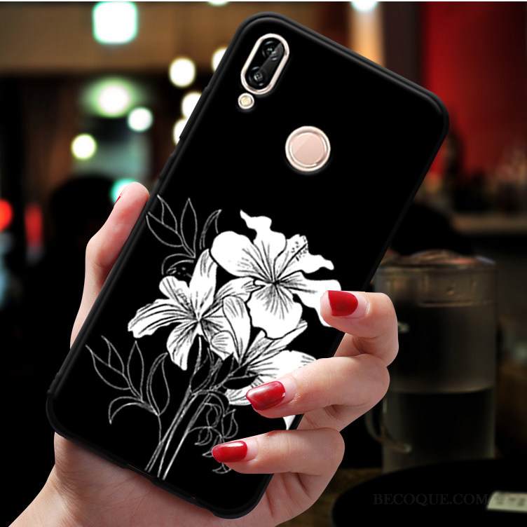 Kuori Huawei P20 Lite Laukut Puhelimen Kuoret Musta, Kotelo Huawei P20 Lite Suojaus Murtumaton
