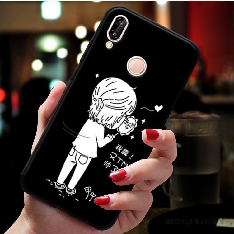 Kuori Huawei P20 Lite Laukut Puhelimen Kuoret Musta, Kotelo Huawei P20 Lite Suojaus Murtumaton