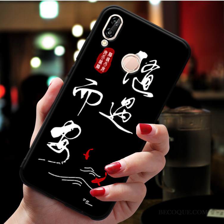 Kuori Huawei P20 Lite Laukut Puhelimen Kuoret Musta, Kotelo Huawei P20 Lite Suojaus Murtumaton