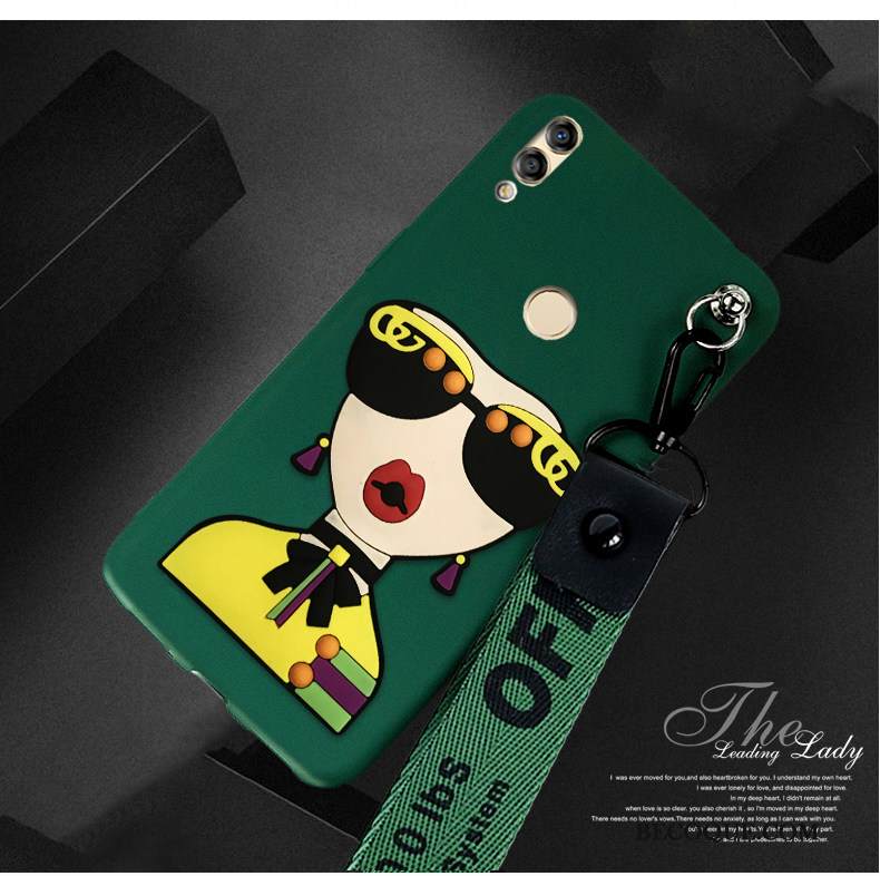 Kuori Huawei P20 Lite Pehmeä Neste Persoonallisuus Vihreä, Kotelo Huawei P20 Lite Laukut Puhelimen Kuoret Tide-brändi