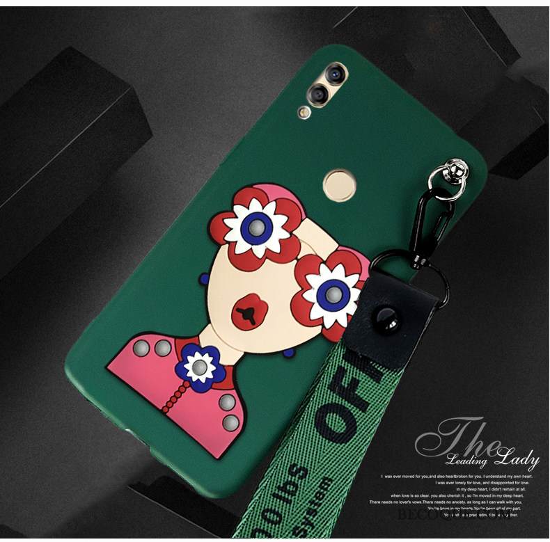 Kuori Huawei P20 Lite Pehmeä Neste Persoonallisuus Vihreä, Kotelo Huawei P20 Lite Laukut Puhelimen Kuoret Tide-brändi