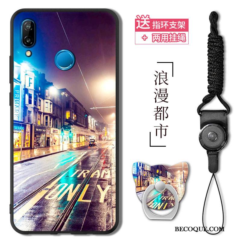 Kuori Huawei P20 Lite Pehmeä Neste Vihreä Puhelimen Kuoret, Kotelo Huawei P20 Lite Sarjakuva Uusi