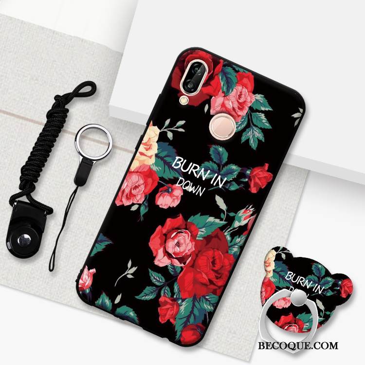 Kuori Huawei P20 Lite Pesty Suede Puhelimen Kuoret, Kotelo Huawei P20 Lite Jauhe