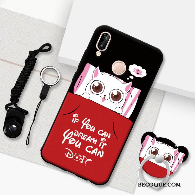 Kuori Huawei P20 Lite Pesty Suede Puhelimen Kuoret, Kotelo Huawei P20 Lite Jauhe