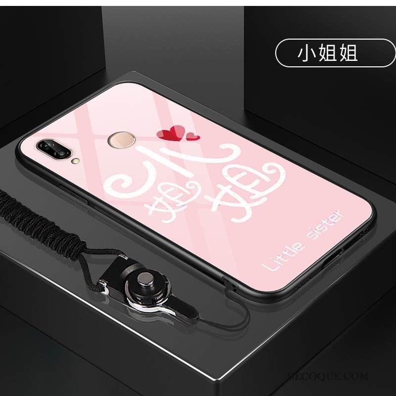 Kuori Huawei P20 Lite Sarjakuva Karkaisu Lasi, Kotelo Huawei P20 Lite Punainen Puhelimen Kuoret