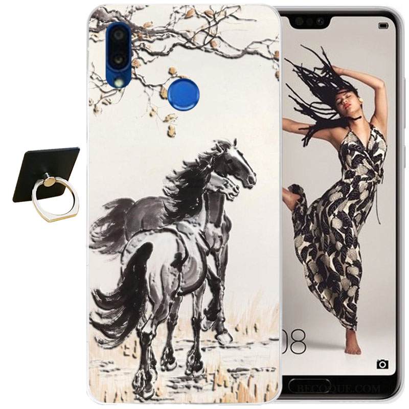 Kuori Huawei P20 Lite Silikoni Läpinäkyvä Puhelimen Kuoret, Kotelo Huawei P20 Lite Pehmeä Neste