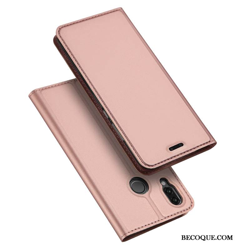 Kuori Huawei P20 Lite Suojaus Murtumaton Kortti, Kotelo Huawei P20 Lite Nahka Kulta Pinkki