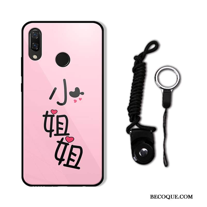 Kuori Huawei P20 Lite Suojaus Trendi Ripustettavat Koristeet, Kotelo Huawei P20 Lite Pehmeä Neste Valkoinen Persoonallisuus