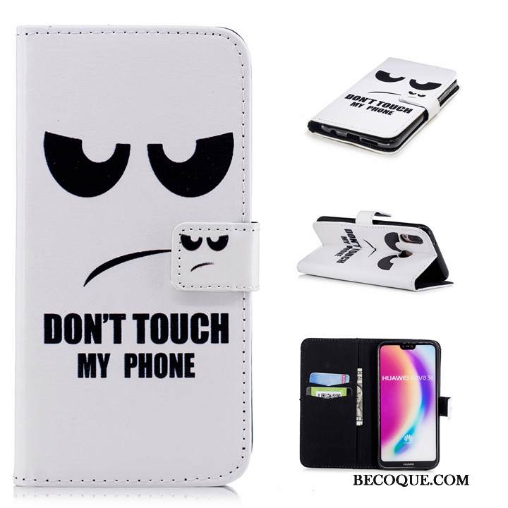 Kuori Huawei P20 Nahka Puhelimen Kuoret Punainen, Kotelo Huawei P20 Sarjakuva Murtumaton