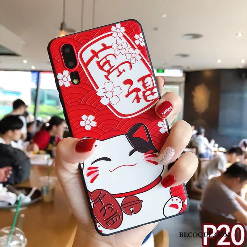 Kuori Huawei P20 Pehmeä Neste Ripustettavat Koristeet Rikkaus, Kotelo Huawei P20 Suojaus Murtumaton Rengas