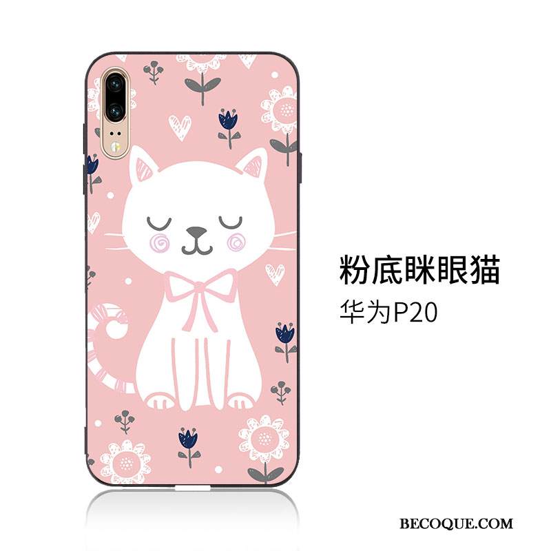 Kuori Huawei P20 Pehmeä Neste Ripustettavat Koristeet Sininen, Kotelo Huawei P20 Kohokuviointi Trendi Puhelimen Kuoret