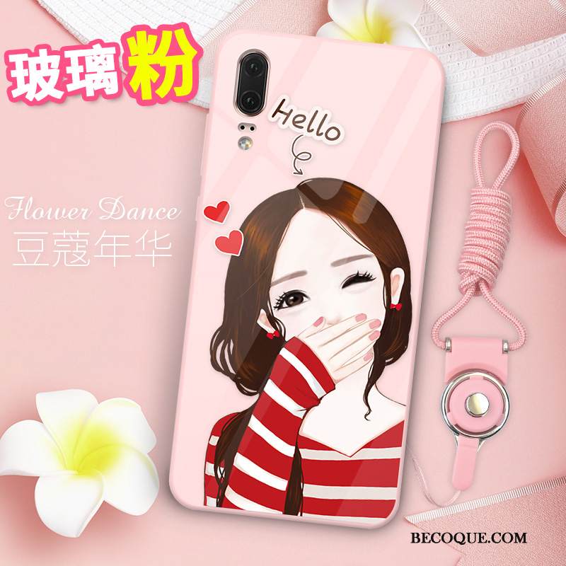 Kuori Huawei P20 Pehmeä Neste Ultra Puhelimen Kuoret, Kotelo Huawei P20 Tila Trendi Lasi