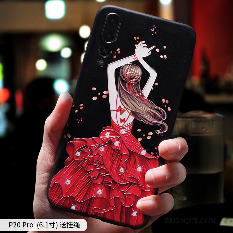 Kuori Huawei P20 Pro Laukut Puhelimen Kuoret Murtumaton, Kotelo Huawei P20 Pro Pehmeä Neste Persoonallisuus Trendi