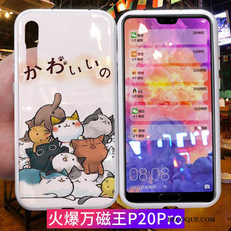 Kuori Huawei P20 Pro Laukut Tide-brändi Magneettinen, Kotelo Huawei P20 Pro Suojaus Tuuli Persoonallisuus