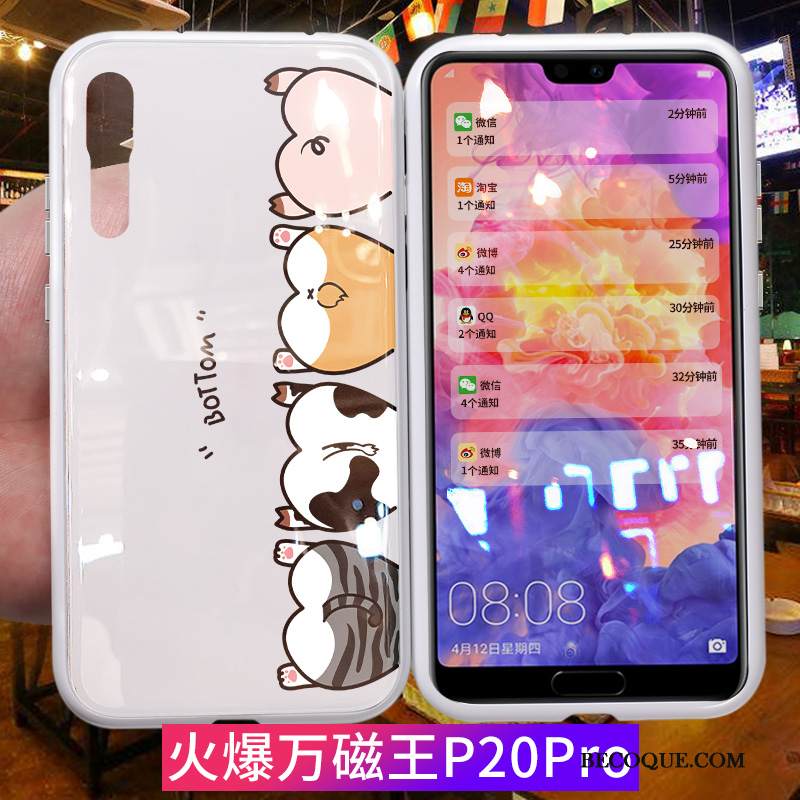 Kuori Huawei P20 Pro Laukut Tide-brändi Magneettinen, Kotelo Huawei P20 Pro Suojaus Tuuli Persoonallisuus