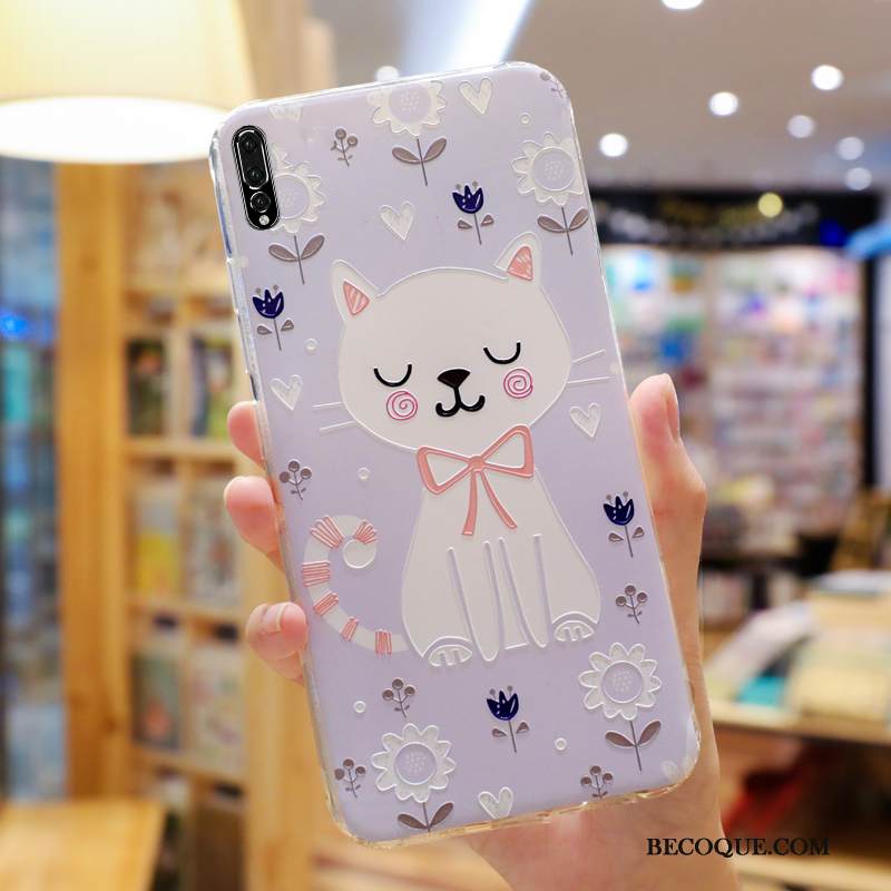 Kuori Huawei P20 Pro Laukut Valkoinen Trendi, Kotelo Huawei P20 Pro Pehmeä Neste Pesty Suede Persoonallisuus