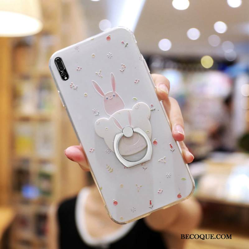 Kuori Huawei P20 Pro Laukut Valkoinen Trendi, Kotelo Huawei P20 Pro Pehmeä Neste Pesty Suede Persoonallisuus