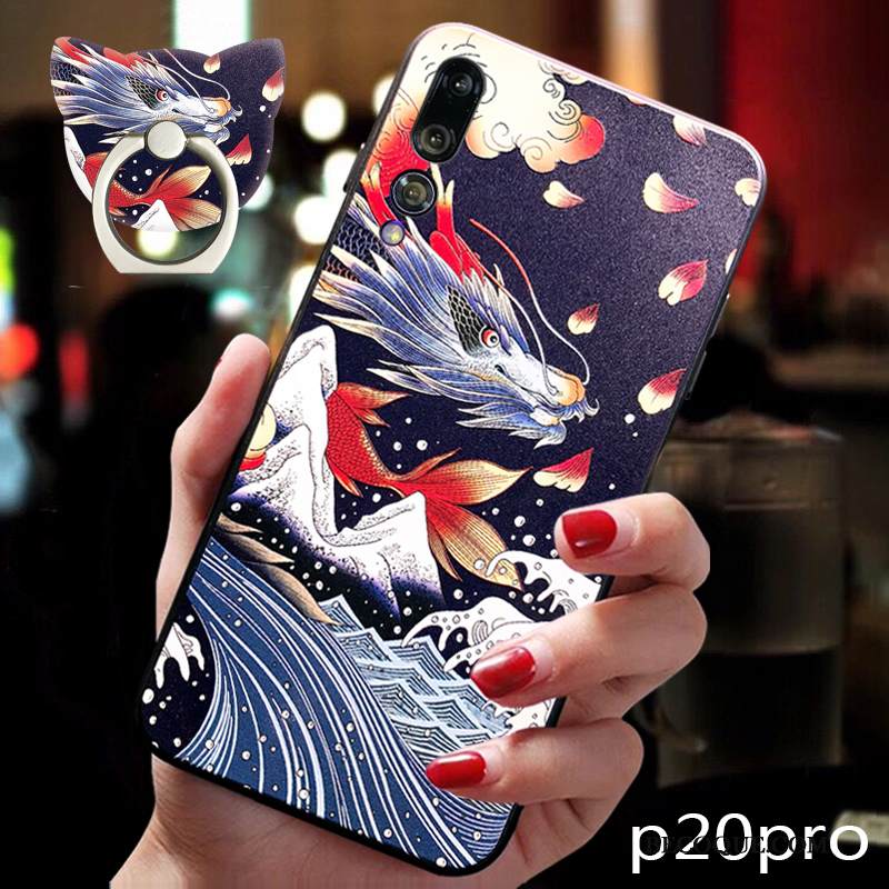 Kuori Huawei P20 Pro Laukut Ylellisyys Trendi, Kotelo Huawei P20 Pro Suojaus Kiinalainen Tyyli Persoonallisuus
