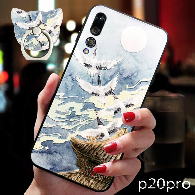 Kuori Huawei P20 Pro Laukut Ylellisyys Trendi, Kotelo Huawei P20 Pro Suojaus Kiinalainen Tyyli Persoonallisuus