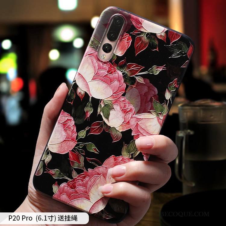 Kuori Huawei P20 Pro Luova Murtumaton Trendi, Kotelo Huawei P20 Pro Suojaus Persoonallisuus Keltainen