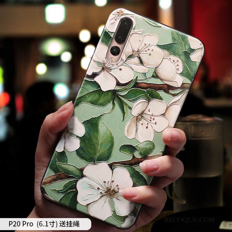 Kuori Huawei P20 Pro Luova Murtumaton Trendi, Kotelo Huawei P20 Pro Suojaus Persoonallisuus Keltainen