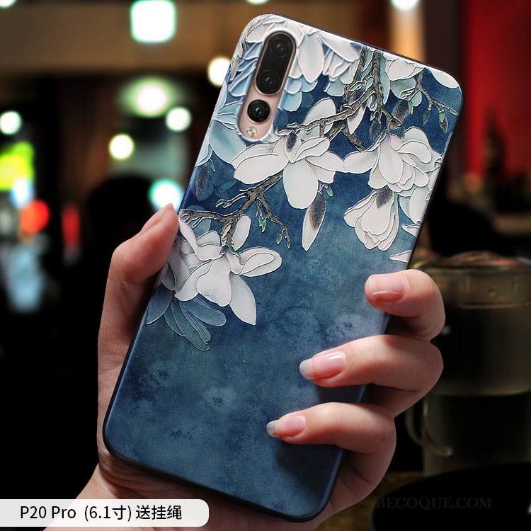 Kuori Huawei P20 Pro Luova Murtumaton Trendi, Kotelo Huawei P20 Pro Suojaus Persoonallisuus Keltainen