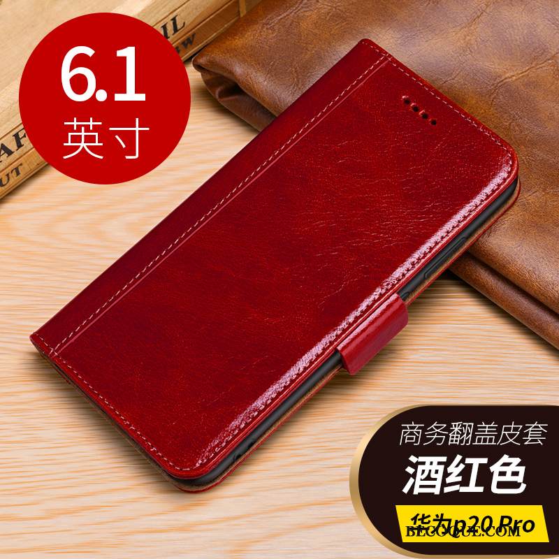 Kuori Huawei P20 Pro Luova Net Red Murtumaton, Kotelo Huawei P20 Pro Laukut Kortti Punainen