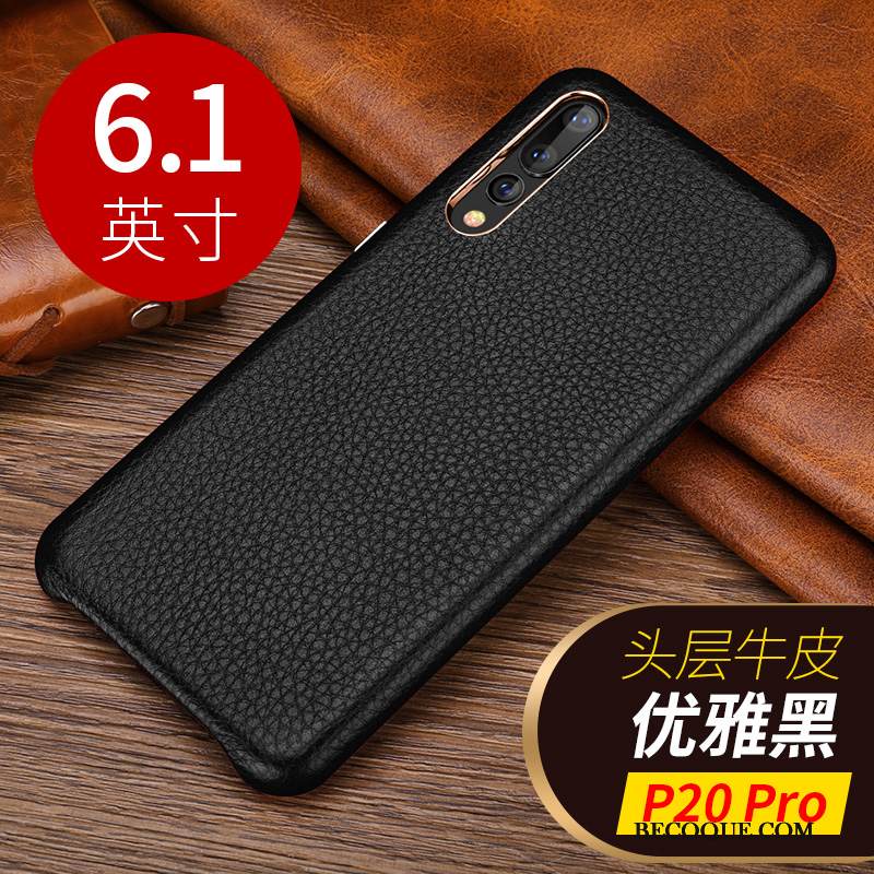 Kuori Huawei P20 Pro Nahka Puhelimen Kuoret Lehmä, Kotelo Huawei P20 Pro Suojaus Pieni Liiketoiminta